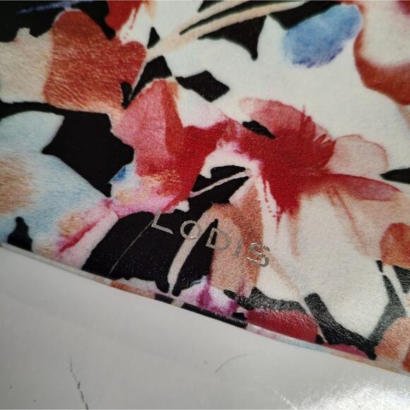 Lodis NWOT Wristlet Coin Pouch in Multicolor Floral Print - Picture 7 of 7